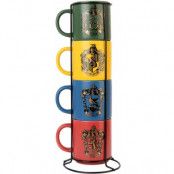 Harry Potter Mugg-paket - Hogwarts Houses - set med muggar - för  flerfärgad