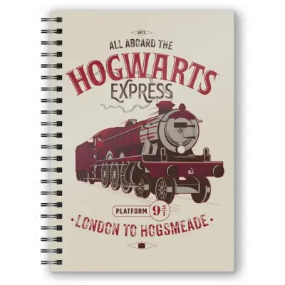 Harry Potter Notebook with 3D-Effect All Aboard the Hogwarts Express