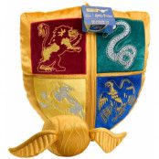 Harry Potter - Quidditch Crest & Golden Snitch Cushion with Plush Figure