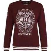 Harry Potter Sweatshirt - Hogwarts - Arabesque - S XXL - för Dam - vinröd