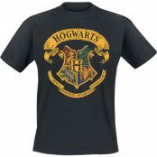 Harry Potter T-shirt - Hogwart's Crest - S 4XL - för Herr - svart