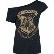 Harry Potter T-shirt - Hogwart's Crest - S XXL - för Dam - svart