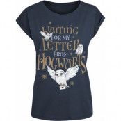 Harry Potter T-shirt - Hogwarts Letter - XS M - för Dam - mörkblå