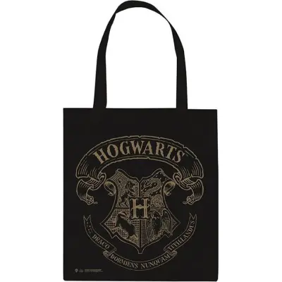 Harry Potter Tygväska - Hogwarts Crest - för  svart/beige