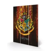 Harry Potter - Wood Print 20X29.5 - Hogwarts Crest