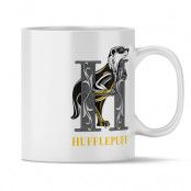 Harry Potter - Hufflepuff Badger White Mug
