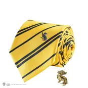 Harry Potter Hufflepuff Deluxe Tie with metal pin