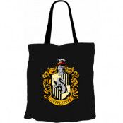Harry Potter - Hufflepuff Logo Black Tygpåse