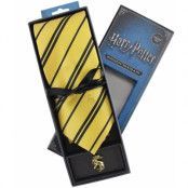 Harry Potter - Hufflepuff Tie & Metal Pin