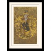 Harry Potter Inramad Poster Hufflepuff Crest