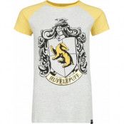 Harry Potter T-shirt - Hufflepuff Gold - M - för Dam - grå/gul