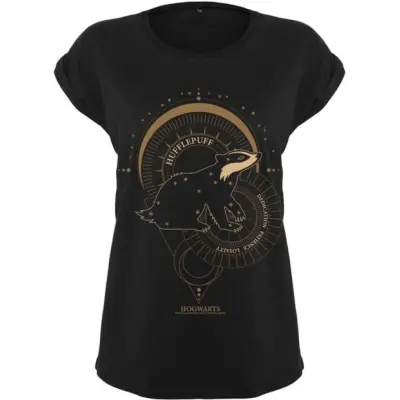 Harry Potter T-shirt - Hufflepuff - S XL - för Dam - svart