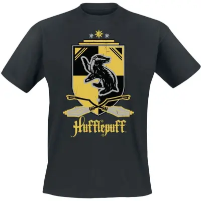 Harry Potter T-shirt - Hufflepuff - M XXL - för Herr - svart