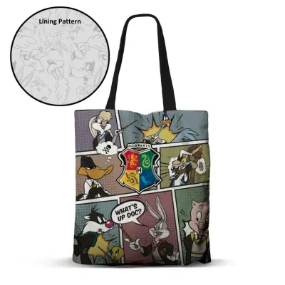 Looney Tunes To Hogwarts - Premium Tote Bag '40X33X1Cm'