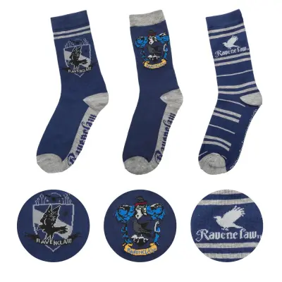Harry Potter Ravenclaw 3 pairs of Socks