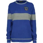 Harry Potter Stickad jumper - Ravenclaw - Quidditch - S XL - för Dam - blå/grå