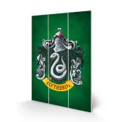 Harry Potter - Slytherin Crest - Wood Print 20X29.5