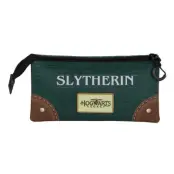 Harry Potter Slytherin triple pencil case