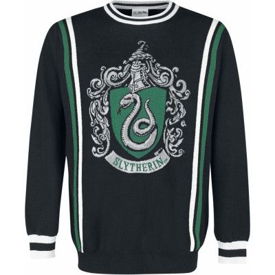 Harry Potter Stickad jumper - Slytherin - S L - för Herr - flerfärgad