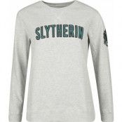 Harry Potter Sweatshirt - Slytherin - S XL - för Dam - grå