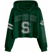 Harry Potter - Womens College Style Slytherin Cropped Pullover