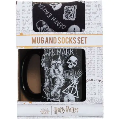 Harry Potter Mugg - Dark Arts Mugg & Strumpor - för  flerfärgad