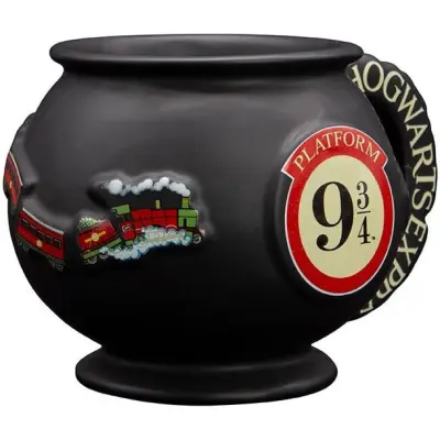 Harry Potter Mugg - Platform 9 3/4 - 3D Tasse - för  svart/röd/vit