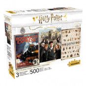 Harry Potter Jigsaw Puzzle Movie Poster 3-Pack