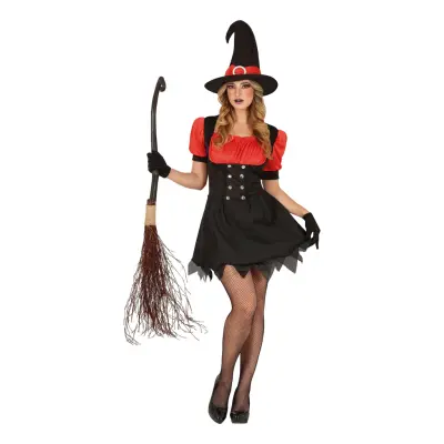 Häxa Klänning Maskeraddräkt - Medium