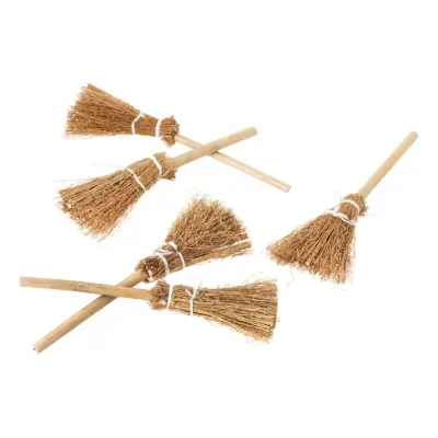 Häxkvastar Miniatyr Dekoration - 10-pack