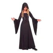 Svart Häxa Barn Maskeraddräkt - Large