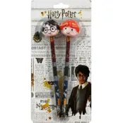 Harry Potter Pennor med 3D-sudd 2-pack