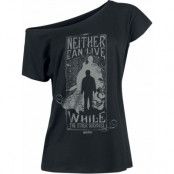 Harry Potter T-shirt - Neither Can Live - Harry & Voldemort - S XL - för Dam - svart