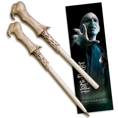 Harry Potter Voldemort wand pend and bookmark